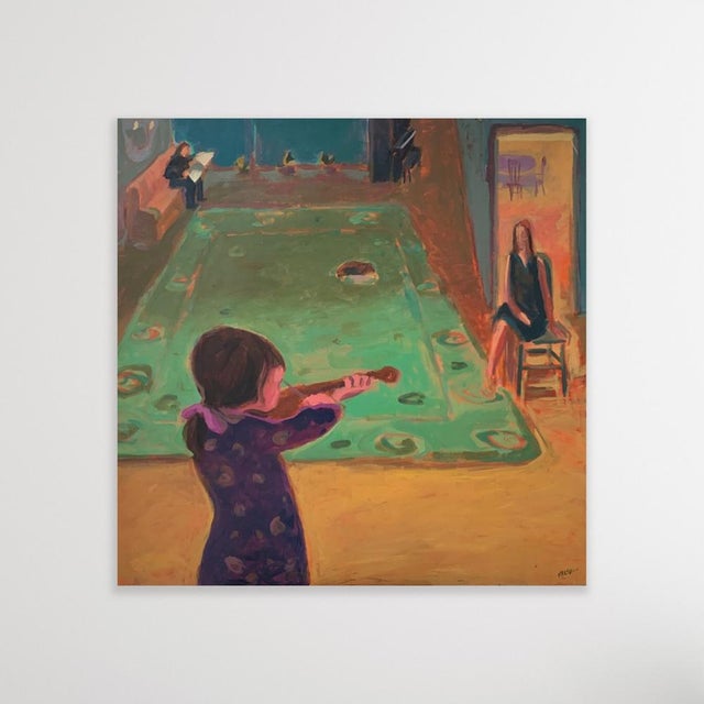 Contemporary Monika Rossa, Concert, Oil on Canvas For Sale - Image 3 of 7