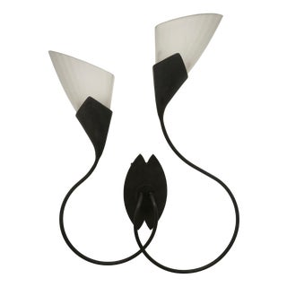 2-Light Wall Lamp by Lamp International, 1990s For Sale