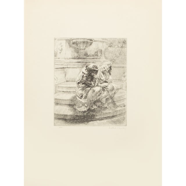 1939 After Isabel Bishop "Schoolgirls", First Edition Period Offset Lithograph For Sale