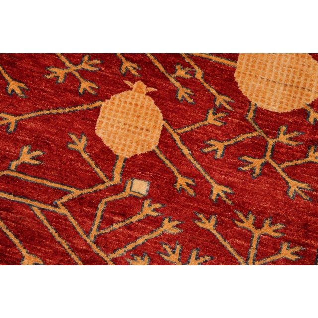1980s 1980s 1980s Vintage Kazak Red/Blue Wool Rug - 6'10'' X 9'6'' For Sale - Image 5 of 9