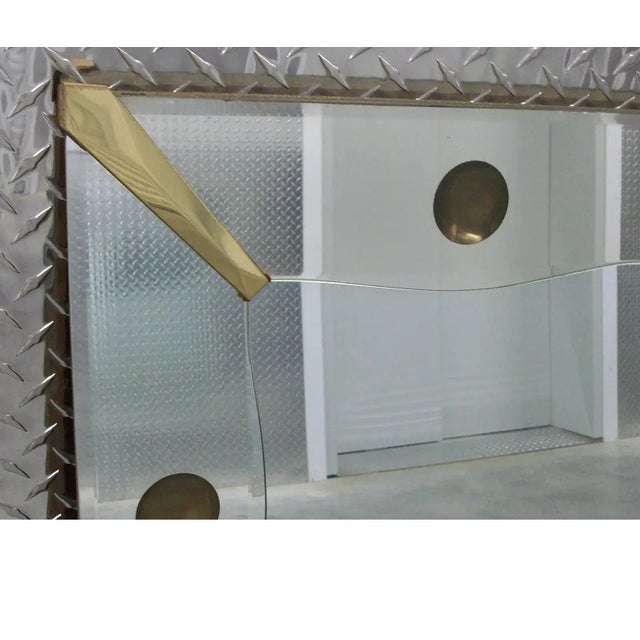 Rare Art Deco Gold Dots Venetian Mirror Extra Large on Sale $3995 Read Below For Sale - Image 4 of 10