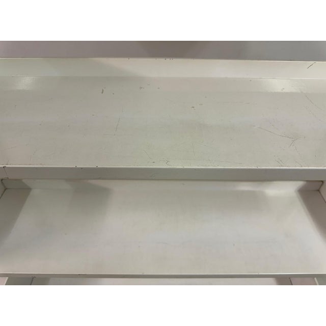 Metal Industrial Congresso Bookcase or Shelving System in White Steel by Lips Vago, 1960s For Sale - Image 7 of 15