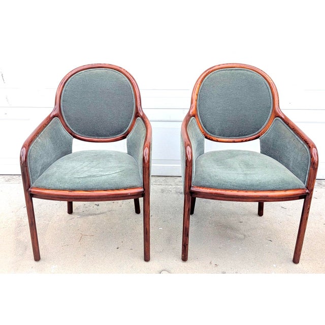 1970s 1970s Set of 7 Ward Bennett for Brickel Associates Ash Dining Chairs, 3 Designs For Sale - Image 5 of 11