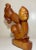 Brown Vintage Hand Carved Modernist Contemporary Wood Figural Sculpture Statue Art For Sale - Image 8 of 14