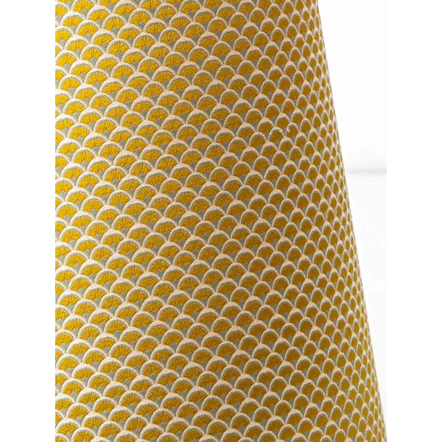 Art Deco Ceramic Table Lamp with New Jacquard Lampshade by Royal Delft For Sale - Image 9 of 18