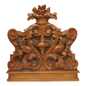 Unique 18th Century Carved Altar Candlestick Holder From Italy