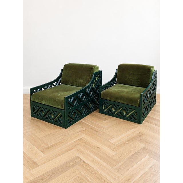 Vintage Armchairs from Vivai Del Sud, 1970s, Set of 2 For Sale - Image 6 of 7