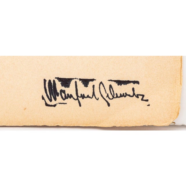 Manfred Schwartz "Green Serration" Lithograph For Sale In New York - Image 6 of 7