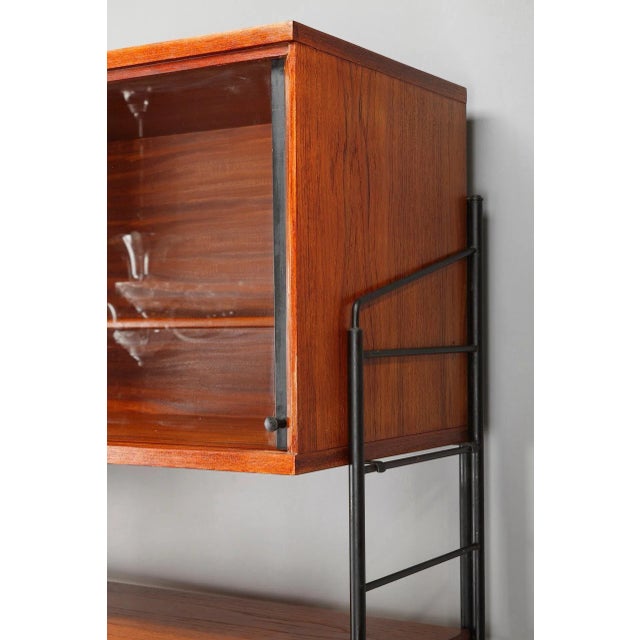 Scandinavian Wooden Bookshelf, 1960s For Sale - Image 12 of 18