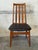Teak Slat Back Dining Chairs Set of 6 in Black Upholstery Danish Mid-Century Modern 1970s For Sale - Image 11 of 12