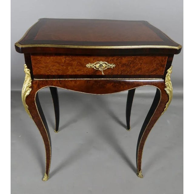 Vintage Brown Wood Table For Sale - Image 11 of 11