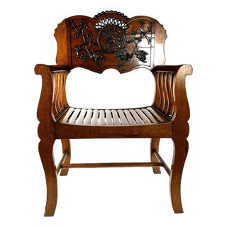 Antique Chinese Armchair Made for the French Market For Sale