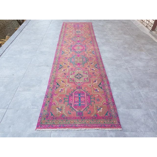 1960s Turkish Runner Rug, Vintage Runner Rug For Sale - Image 10 of 10