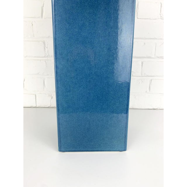 Blue Ceramic Floor Lamp Model No. 357 Glazed Stoneware from Le Klint, Denmark, 1970s For Sale - Image 9 of 17