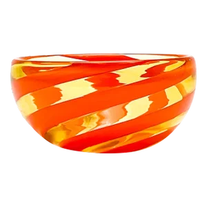 Italian Fulvio Bianconi for Venini Fasce Ritorte Glass Bowl