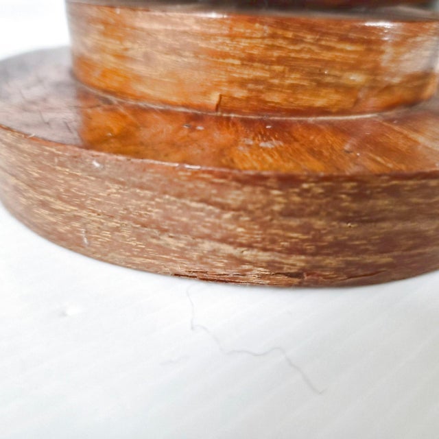 Vintage Table Lamps in Rattan and Beech, 1960s, Set of 2 For Sale - Image 9 of 14