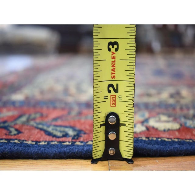 1880s Blue Antique Oriental Rug For Sale - Image 10 of 11