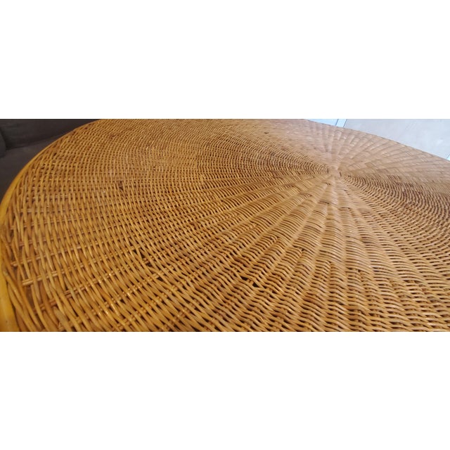 1960s Danny Ho Fong Calif-Asia Wicker Coffee Table For Sale - Image 13 of 13