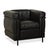 Modern LC 2 Armchairs in Black Leather by Le Corbusier for Cassina, Set of 2 For Sale - Image 3 of 16