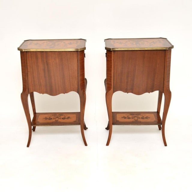 Wood Vintage French Style Side Tables, 1930, Set of 2 For Sale - Image 7 of 13