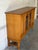 In Style of Henning Kjærnulf Oak Sideboard Credenza With Carved and Leaded Glass Doors Danish Mid-Century Modern 1970s For Sale - Image 9 of 11