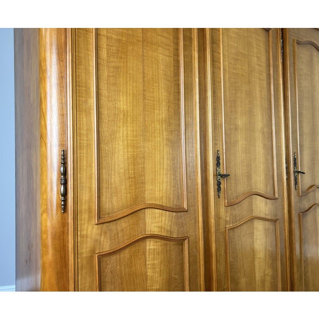 Vintage Louis XVI French Five-Door Armoire For Sale - Image 6 of 14