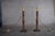 Vintage Turned Wood Table Lamps with Pleated Shades, France, 1970s, Set of 2 For Sale - Image 4 of 12