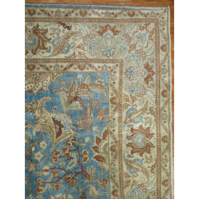 Early 20th Century Antique Zabihi Collection Animal Pictorial Persian Tabriz Rug - 9'2" x 12'7" For Sale - Image 5 of 10