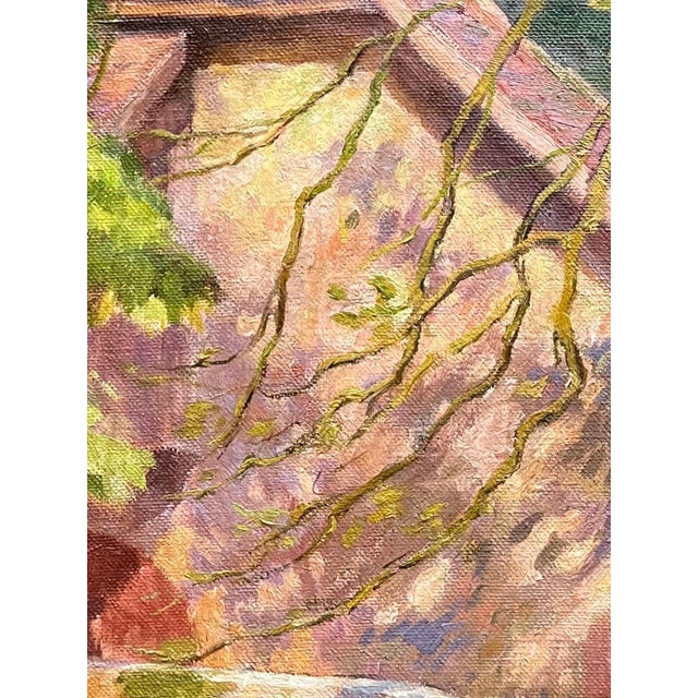 Henri Edouard Brosset, Pond with Ducks, Oil on Canvas For Sale - Image 4 of 13