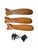 Contemporary Visual Comfort Maverick 52 Ceiling Fan Matte Black & Dark Walnut For Sale - Image 3 of 4