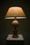 French Neoclassical Trompe-'Œil Painted Ceramic Table Lamp, 1960s For Sale - Image 10 of 14