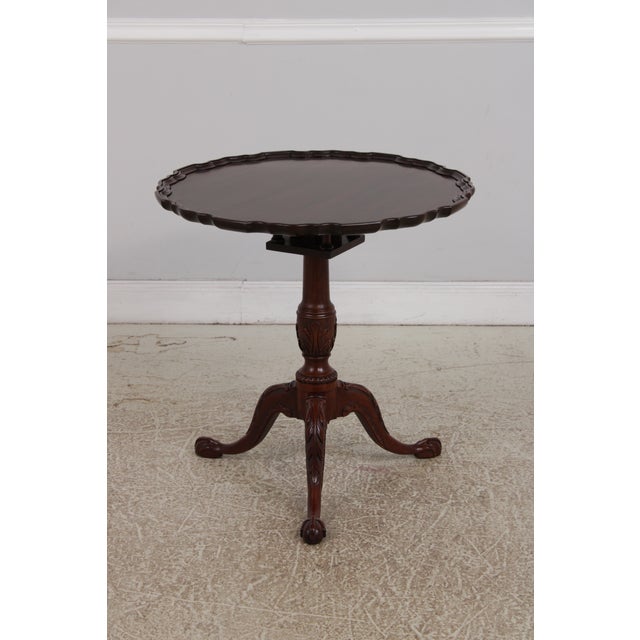 Age: C.1994 Details: Finish no.29 Mahogany Ball & Claw Feet Fine Carved Details High Quality Construction Queen Anne Legs...