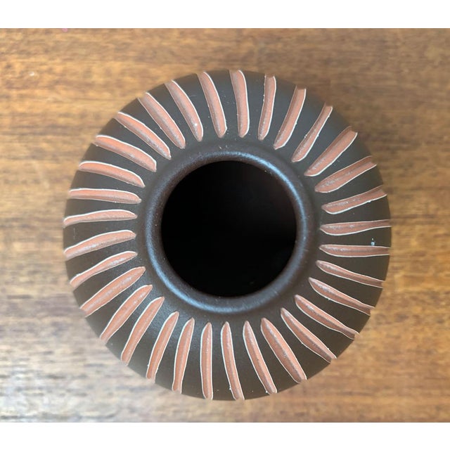 Ceramic Mid-Century German Wormser Terra-Sigillata Pottery Vase, 1960s For Sale - Image 7 of 17