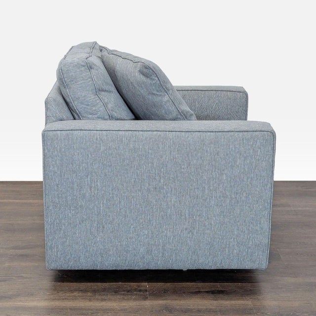 Room & Board Room & Board Modern Gray Lounge Chair With Cushions For Sale - Image 4 of 7