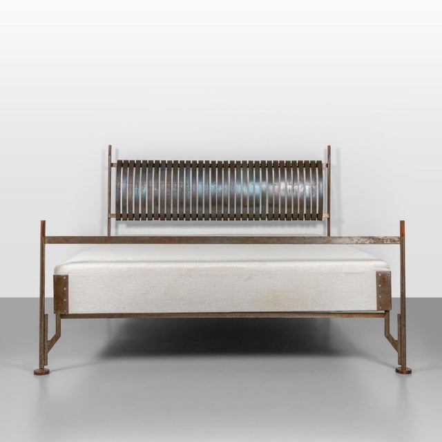 Mid-Century Modern Double Bed by Luigi Caccia Dominione for Azucena, 1954 For Sale - Image 3 of 10
