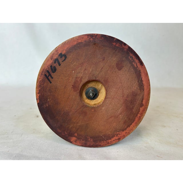 Metal Early 20th Century Metal Figure With Ball For Sale - Image 7 of 8