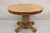 Antique Craftsman Mission Arts & Crafts Oak Wood Round Dining Table w/ 2 Leaves. Table includes (2) 8.5" extension leaves,...
