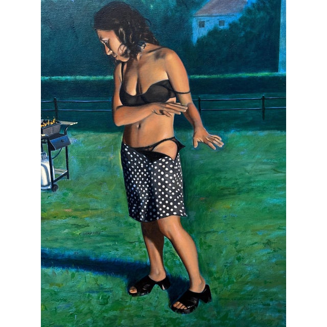 John Thornton noted Realist Pennsylvania Artist 1998 oil For Sale - Image 14 of 16