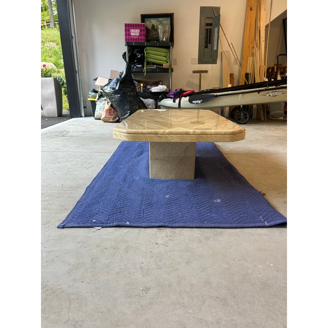 1970’s Italian Travertine Coffee Table For Sale - Image 11 of 12