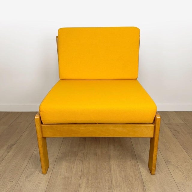 Vintage Scandinavian Pine and Fabric Lounge Chairs, 1960s, Set of 2 For Sale - Image 9 of 18