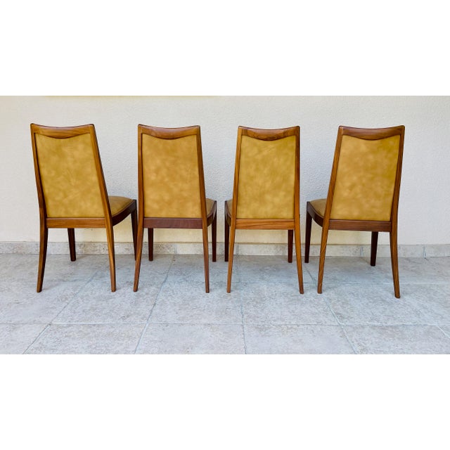 Mid-Century Modern Vintage Teak and Vinyl Dining Chairs from G-Plan, 1960s, Set of 4 For Sale - Image 3 of 13