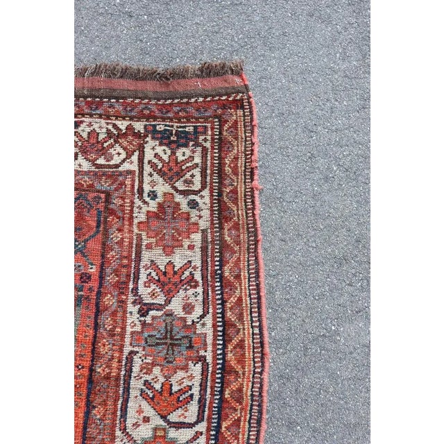 1950s Vintage Middle Eastern Shiraz Rug, 1950s For Sale - Image 5 of 11