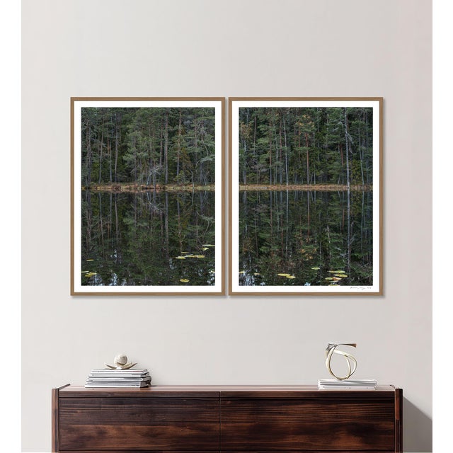 Edition Bernhard Lang Image: ""Deep_Mirroring_Forest_011" Diptych, consisting of 2 single images. Single image size: 23,6...