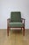 Vintage armchair 'Lis' from the 1970s in olive green, designed by Henryk Lis. Two pieces available. Restored iconic Henryk...