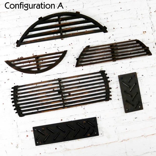 Incredible set of six antique handmade industrial foundry patterns. These were created to make the sand cast molds for...