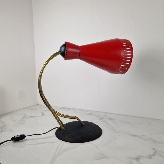Black Adjustable Desk Lamp from Bag Turgi, Switzerland, 1950s For Sale - Image 8 of 18