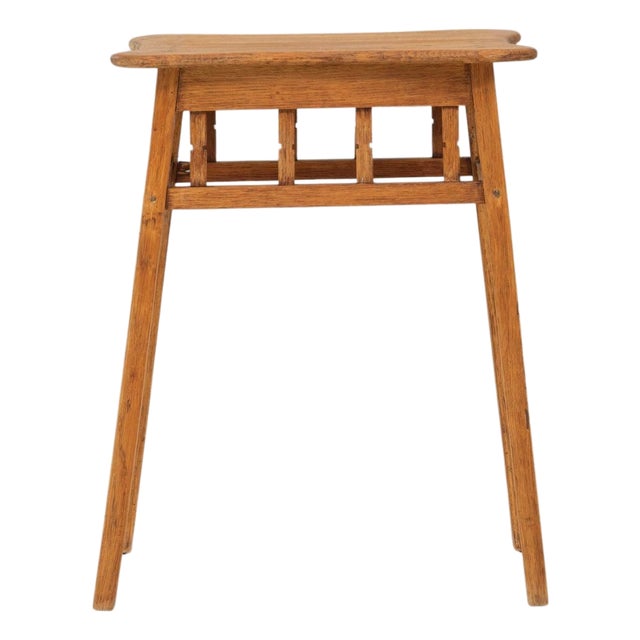 1940s French Mid-Century Modern Wooden Side Table For Sale