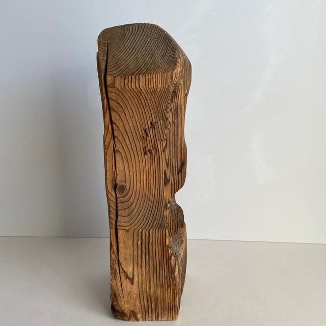 Mid Century 1960s Witco Style Carved Wood Cryptomeria Tiki Statue Mask ...