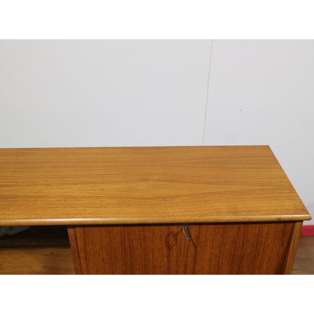 Mid Century Midern Vintage Teak British Tall Credenza Buffet For Sale - Image 11 of 15