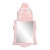 Fleur Home Audubon Royal Mirror in Authentic Pink, 17.5x30 For Sale